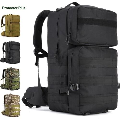 55L Large Capacity Tactical Backpack Outdoor Hunting Hiking Trekking Military Army Rucksack MOLLE Travel Mountaineer Bags
