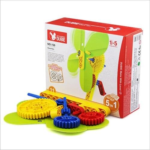 Wange 11pcs Big Size Bricks Set Hand Fan Gears Blocks Creative DIY Building Blocks Educational Kids Toys Children Gifts