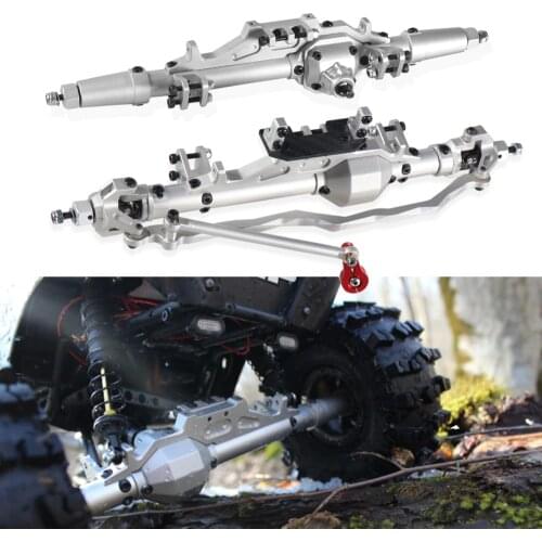 1/10 RC Cars Complete Aluminum alloy Front Rear Axle for RC Crawler Axial WRAITH Rock Racer 90045 90018 RR10 90053 90048
