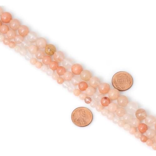 45PCS 8mm Natural Pink Aventurine Gemstone Round Loose Beads Stone Beads for Jewelry Making DIY Findings 1 Strand 15"