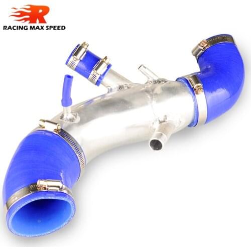 Aluminum Pipe Intakes Pipe Silicon hoses Kit Suit for TT 1.8T mit 225 PS AL-02-SI QR-02-BL
