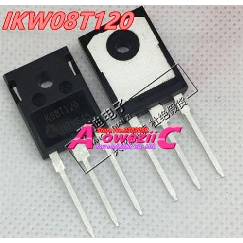 Aoweziic 2017+ 100% new imported original IKW08T120 K08T120 TO-247 single IGBT inverter with 8A 1200V