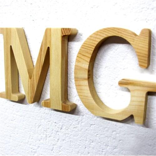 10cm solid Wood letter and real wooden zakka lettersused for wedding decoration home decoration party gifts
