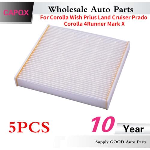CAPQX 5PCS Cabin air filter 87139-30040 87139-0N010 For COROLLA WISH PRIUSLAND CRUISER PRADO Corolla 4RUNNER MARK X