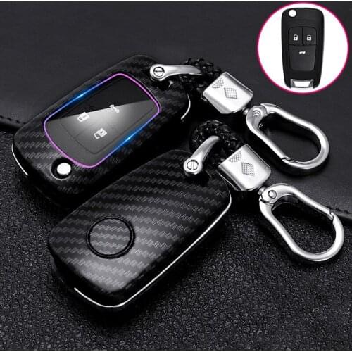 ABS Carbon Fibe Car Key Cover Case For Chevrolet Buick Cruze Aveo Trax Opel Vaux hall Mokka Encore GT XT Regal Car Smart Key Fob