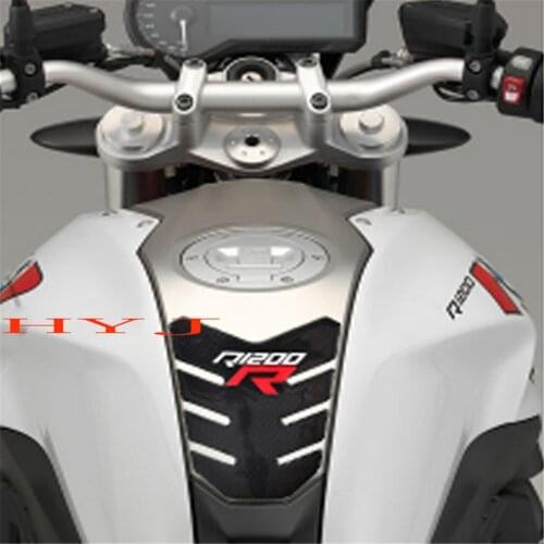 3D Carbon Look Motorcycle Tank Pad Protector Sticker Case for BMW R1200R R1200 R Tank Decal