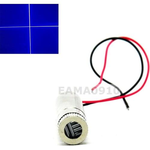 Focusable 450nm 50mw Laser Diode Module Cross Blue 3-5V 12x45mm w/driver in