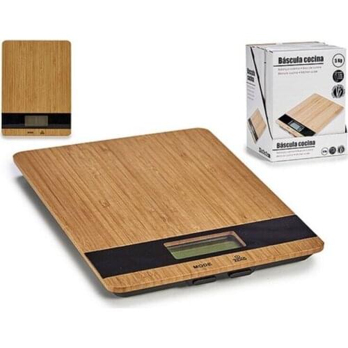 Kitchen scale (17 x 2 x 23 cm) Digital Bamboo