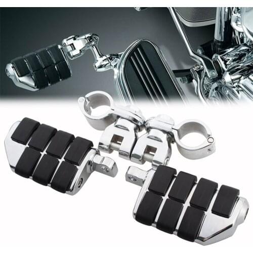 Motorcycle 1-1/4"Highway Engine Guard Crash Bar Foot Peg Clevis Clamp Mount For Harley Honda Suzuki Yamaha Kawasaki Universal