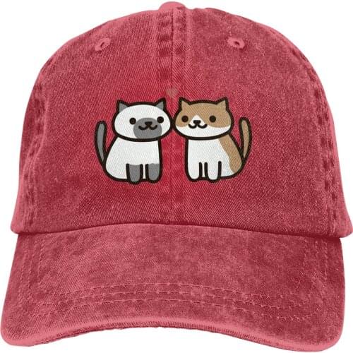 Neko Atsume - Love Baseball Cap Men Neko Atsume Kitty Collector Funny Games Caps colors Women Summer Snapback Caps