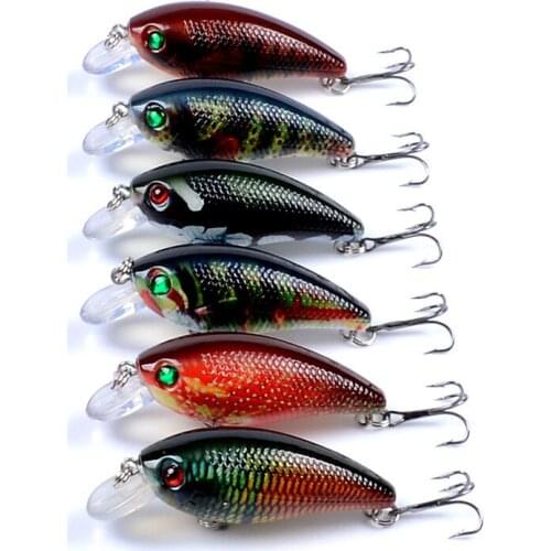 East Rain Painted Suspension Bait Freshwater Saltwater Fishing Lure 6.5cm 10g 3pcs SP Crank Artificial Hard Bait Free Shipping