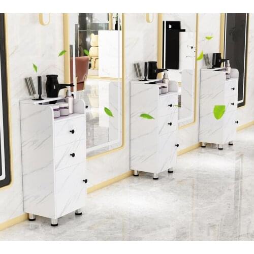Barbers tool cabinet hair salon special tool table hair salon shelf drawer mirror table cabinet small haircut cabinet