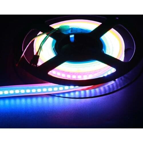 144pixels/m ws2812b flexible led strip ws2812 led strips rgb led tape 5050 smd ws2811 pixel light dc5v white pcb waterproof IP67