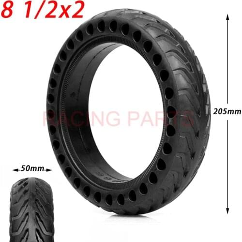 8 1/2 x 2.0 inch Bee Hive hole solid tire suitable for Xiaomi M365 / PRO electric scooter explosion-proof / puncture-proof tires