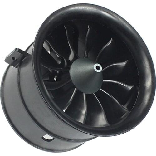 QX-MOTOR High Quality 70mm 12blades EDF Kit Multi-Blade Fan Brushless Motor CW CCW For RC Airplane Model RC Drone