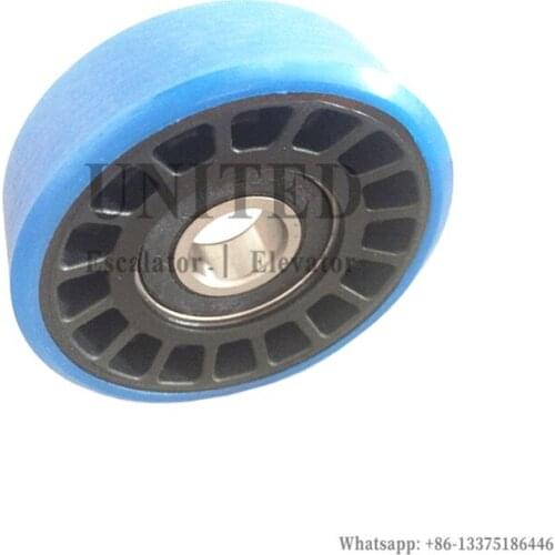 Escalator Step Chain Roller Blue OD76.2mm W22mm 6203-2RS