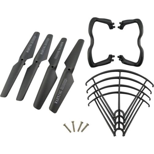 4Pcs Landing Gear Skid 4Pcs Blades Propellers 2pcs Propeller Protectors Set For Syma X5 X5C X5C-1 RC Quadcopter