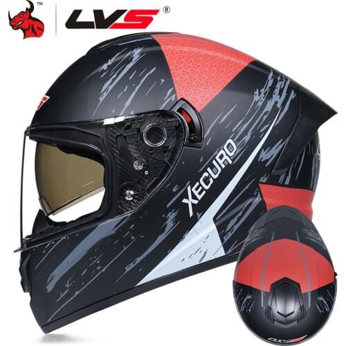 LVS 2020 Full Face Helmet Motorcycle Casco Moto Motocross Riding Racing Helmet Off Road Capacete Moto 3 Colour Lens DOT Approved