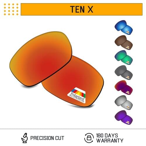 Bwake Polarized Replacement Lenses for-Oakley Ten X OO9128 Sunglasses Frame - Multiple Options