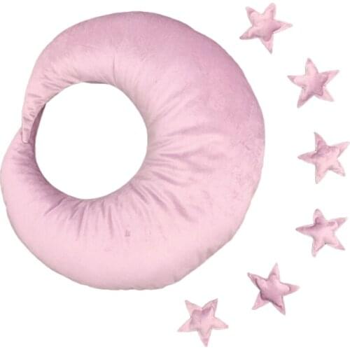 Baby Posing Moon Pillow Stars Set Newborn Photography Props Shooting Accessory