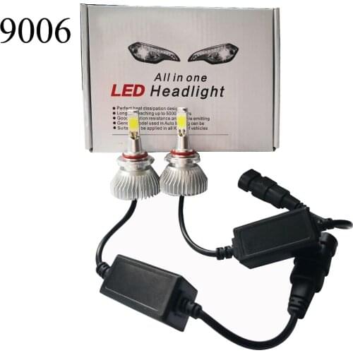 2Pcs LED Mini Car Headlight H7 H4 H11 H3 H1 9005 9006 Car Fog Lights 12V 24V 6000K White Driving Running Bulbs for Auto Automoti
