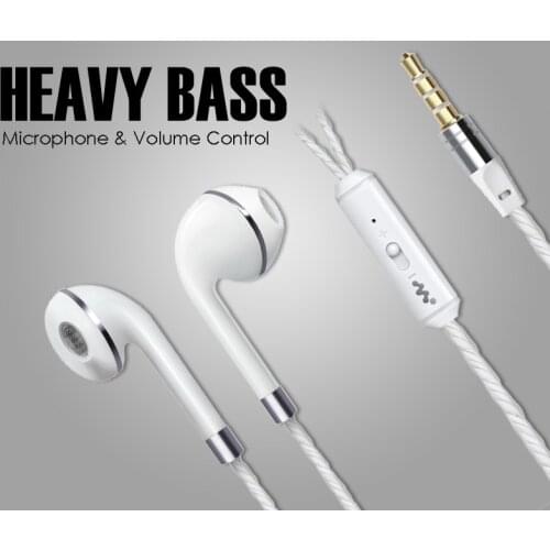 Universal In-Ear 3.5mm Earbuds Earphones Wired Earphone Music Sport Gaming Headset With mic For IPhone Xiaomi Samsung Huawei