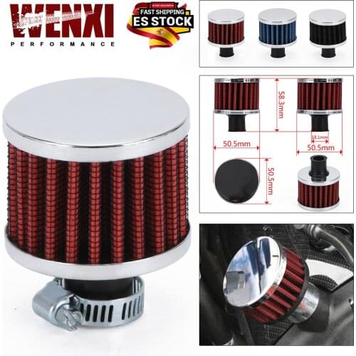 Universal 12mm Car Air Filter for Motorcycle Cold Air Intake High Flow Crankcase Vent Cover Mini Breather Filters