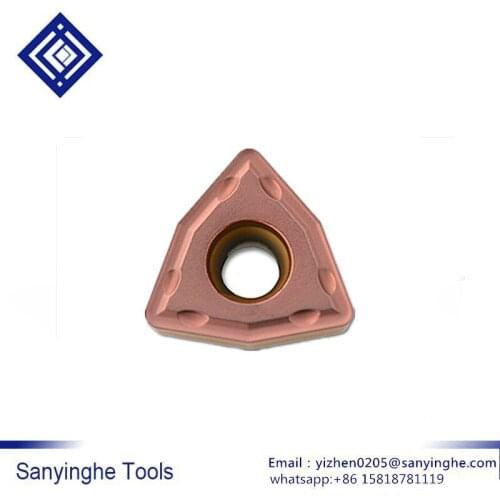 High Quality 50pcs/lots WCMT080412FN ACZ330 CNC Carbide Turning Inserts U Drill Inserts