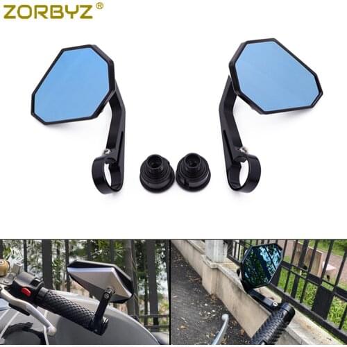 ZORBYZ New Motorcycle CNC Aluminium Handlebar End Side Mirror With thread inside For Benelli Leoncino 500 502c 752s BN600 BN300