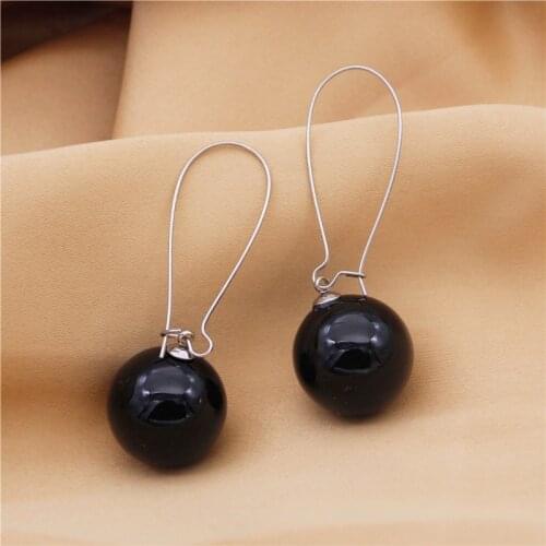2020 Fashion Stainless Steel Pearls Earrings for Women Long Tassle Earring Jewelry Gifts
