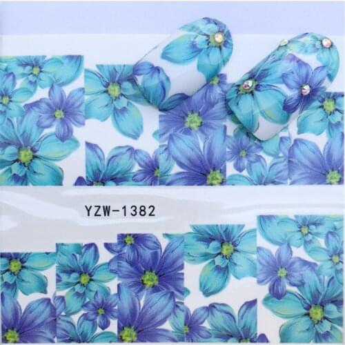 1 Sheet 3D Nail Sticker Flower Transfer Beautiful Decals Butterfly Colorful Design Nail Sticker DIY Nail Art Design Stickers