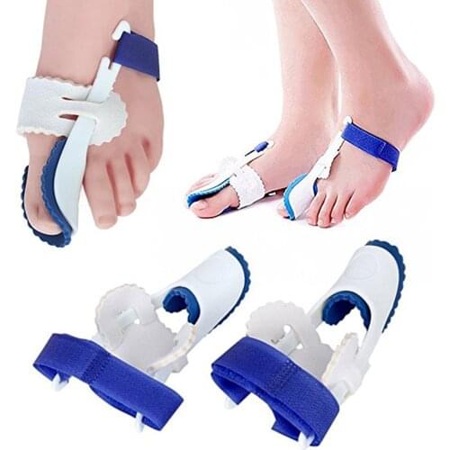 1 Pair Toes Protector Big Toe Straightener Bunion Hallux Valgus Corrector Night Splint Foot Feet Care Pain Relief Splint