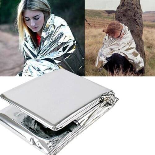 1pcs/lot Waterproof Emergency Survival Foil Thermal First Aid Rescue Blanket