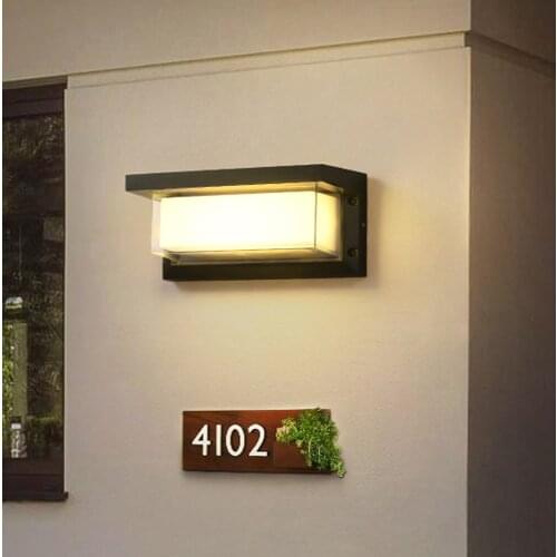 18W 30W Outdoor LED Lamp Garden Wall Porch Light Aluminum Waterproof Radar Motion Sensor Sconces Lamp IP65 Luminaire AC85~260V