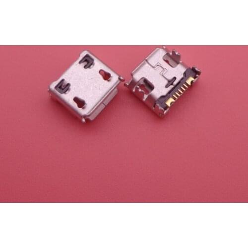 5pcs Mini micro USB Charging Port Power Jack For Samsung C3322 USB Connector Micro USB Socket DIP4 replacement repair