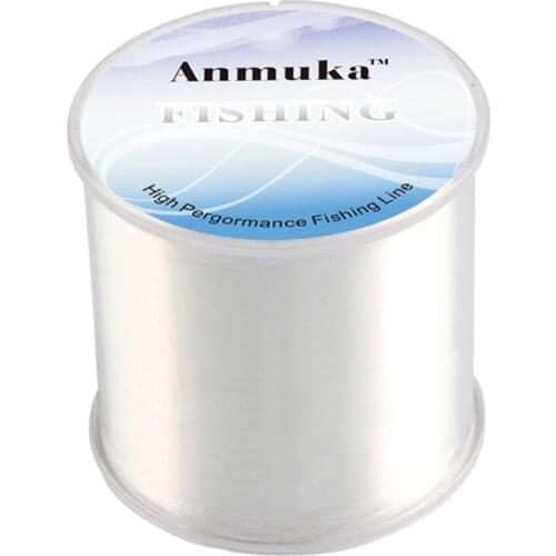 500M Anmuka Powerful Clear Braid Swivels Nylon Fshing Line Monofilament for Freshwater & Saltwater Fishing