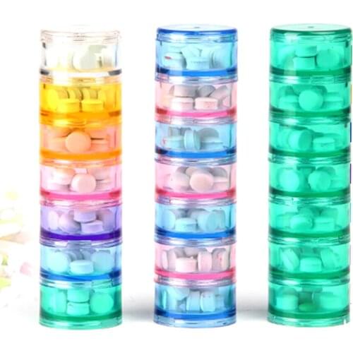 7 Days Weekly Pill Box Case Organizer Portable Medicine Drugs Tablet Box Container Pillbox Holder Plastic Storage Dispenser