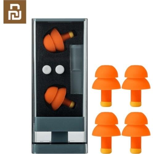 Youpin Jordan&Judy Soundproof Earplugs Mute Professional Noise Reduction Light Soft Silicone Sleeping foam Travel Earplugs