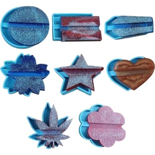 Business Card Holder Epoxy Resin Mold Mobile Phone Stand Silicone Mould DIY Crafts Casting Tools