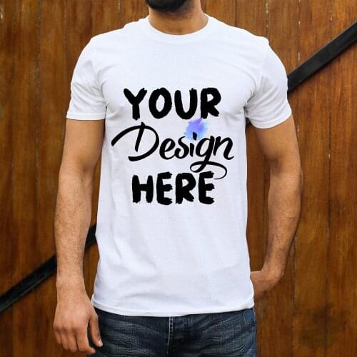 BLWHSA Customized Mens T Shirt Printing Your Own Design Brand Logo Picture High Quality Men DIY T Shirt Plus Size XS-5XL