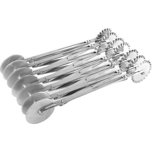 Fast delivery high quality multi 7 wheel roller pizza cutter,dough divider cutter roller tools for home use
