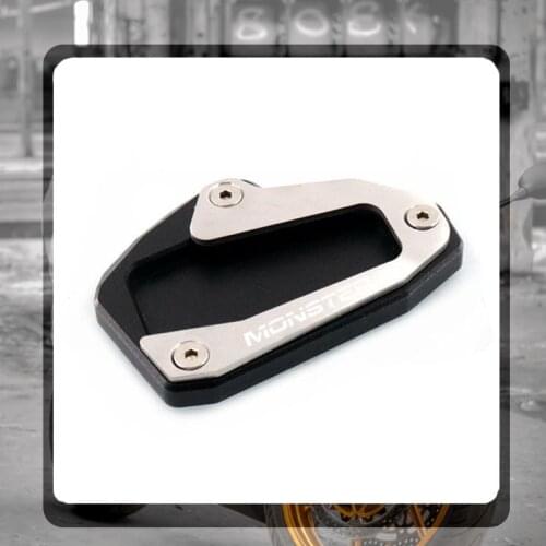 For Ducati Monster 821 696 795 797 1200 S Motorcycle Kickstand Foot Side Stand Extension Pad Support Plate