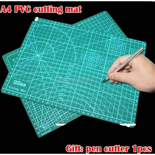 PVC cutting mat A4 durable self-healing cut pad patchwork tools handmade Diy accessory cutting plate Craft Dark green 30*22cm