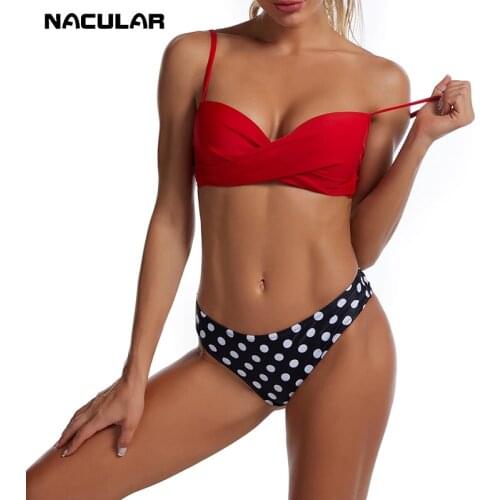 Bikini Swimwear Women Swimsuit 2021 Push Up Front Knot Bathing Suit Women Summer Beach wear Biquini Strap Brazilian