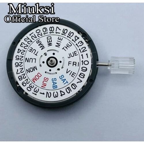 Brand New Original NH36 English Date Week Automatic 3Oclock Crown 3.8 O'clock Crown Watch Movement Mechanical Replacement Parts