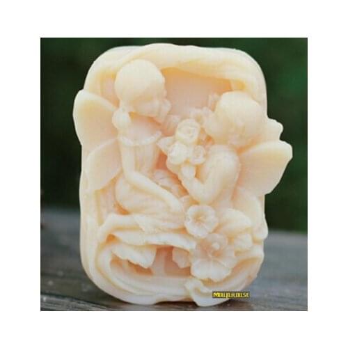Courtship fairy shape flower soap silicone mold soap mould