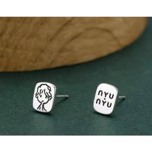 Fashion Doji Star Earrings Punk Hip Hop Rock Star Fashion Earrings Men