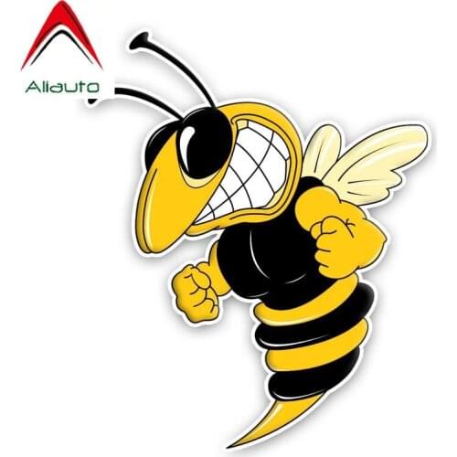 Aliauto Funny A Ferocious Bee PVC Car Sticker Originality Decal for For X3 X5 1serie 5series 7series ///M Series,13CM*16CM