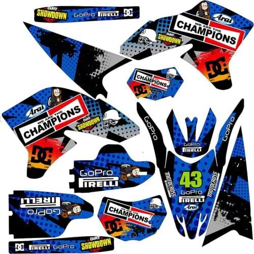 Full set of Motocross Stickers 3M Decals Graphics kits for Yamaha WR250R WR 250R 2008 2009 2010 2011 2012 2013 2014 2015