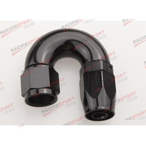 Swivel 180 Degree 6AN AN-6 Hose End Fitting One Pieces Full Flow